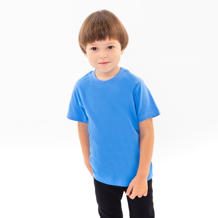 

Футболка детская ATA kids Р00017697, голубой, микс, 146