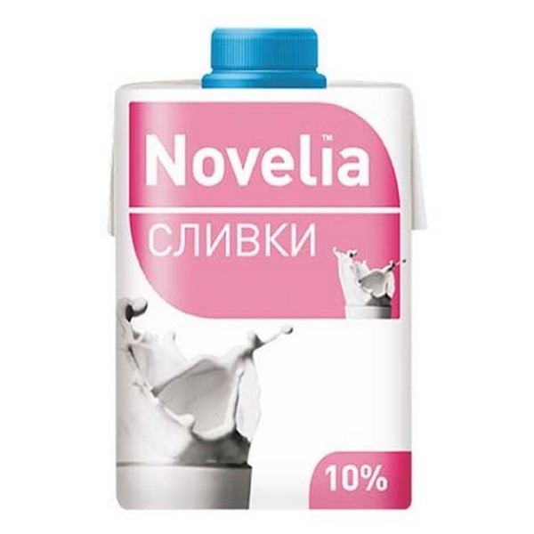 

Сливки Novelia 10 % 470 г