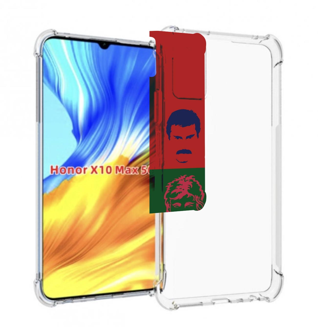 

Чехол MyPads hot space queen альбом для Honor X10 Max, Прозрачный, Tocco