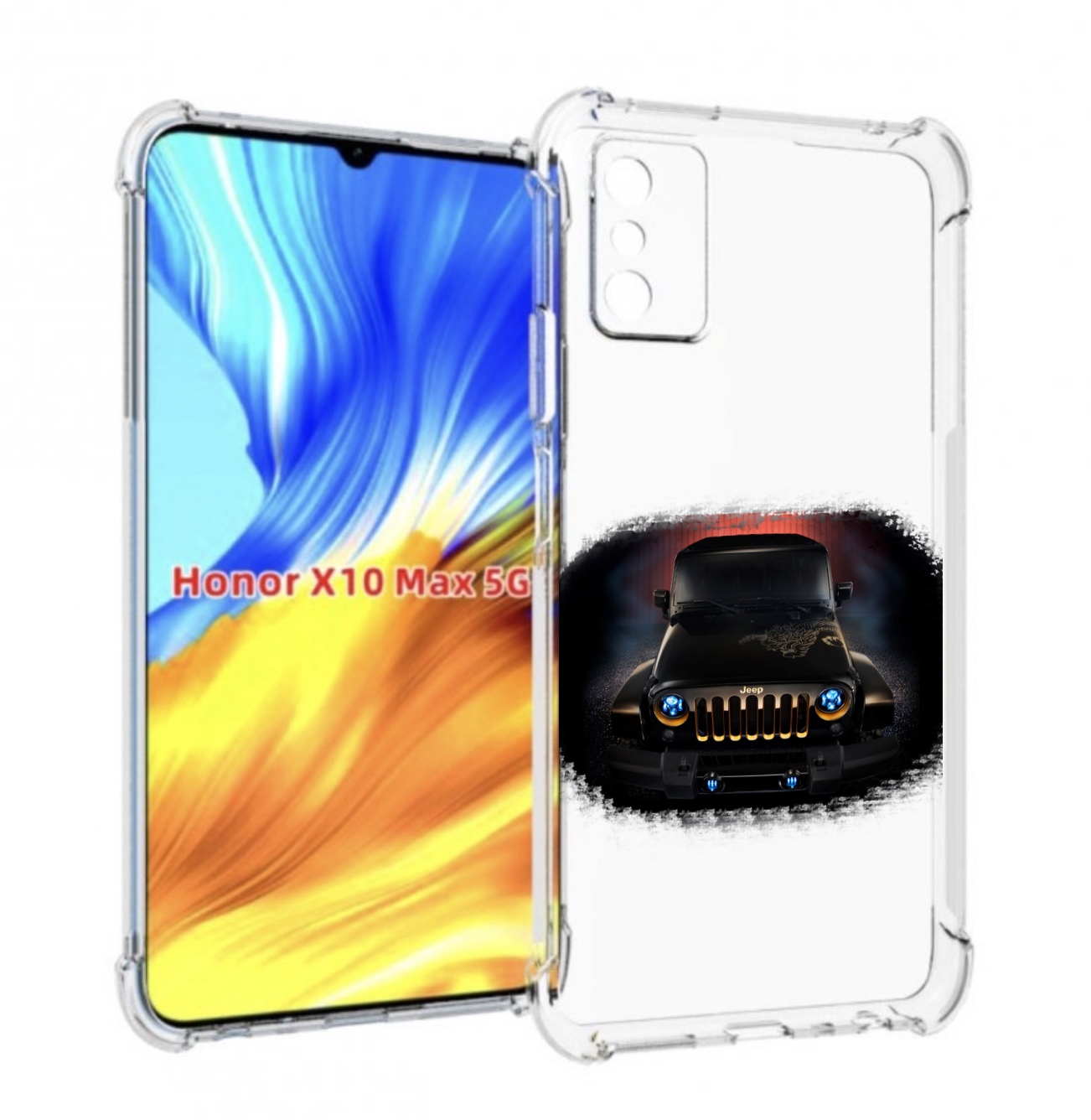 

Чехол Mypads Jeep 2 Для Honor X10 Max, Прозрачный, Tocco