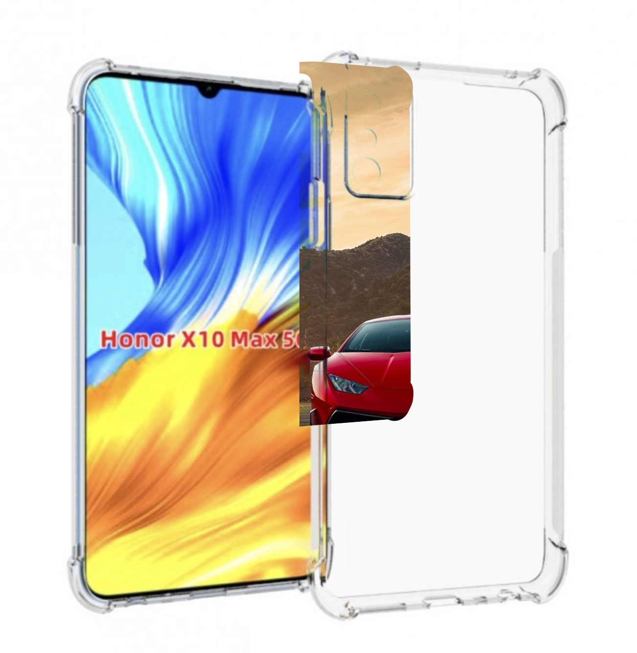 

Чехол Mypads Lamborghini 1 Мужской Для Honor X10 Max, Прозрачный, Tocco