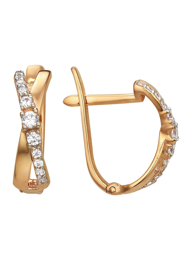 

Серьги из золота 585Gold 302007672, фианит, 302007672