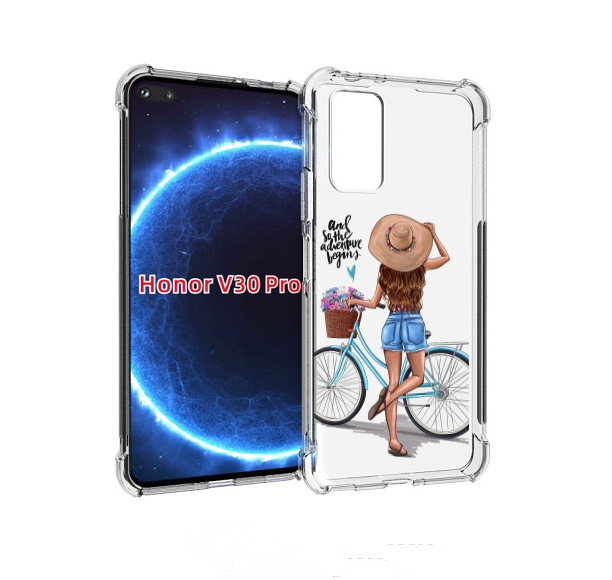 

Чехол бампер MyPads Adventure женский для Honor V30 Pro, Прозрачный, Tocco