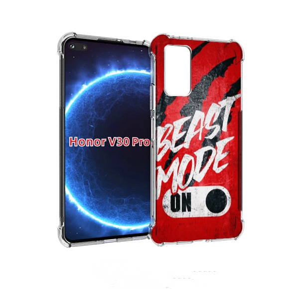 

Чехол Бампер Mypads Beast Inside You Для Honor V30 Pro, Прозрачный, Tocco