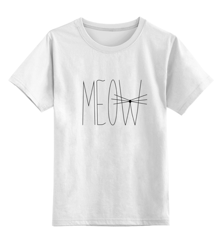 

Детская футболка классическая Printio Meow-meow :), р. 164, Белый, 0000000690871