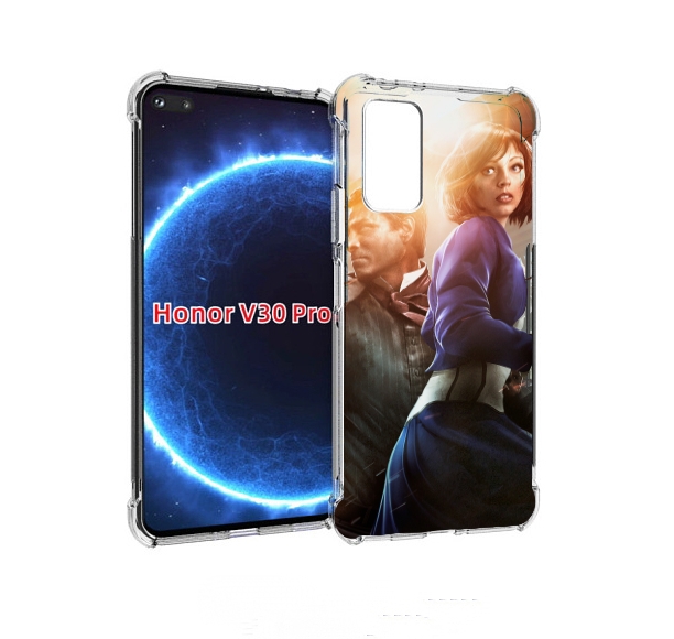 

Чехол бампер MyPads Bioshock Infinite для Honor V30 Pro, Прозрачный, Tocco