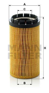 

Фильтр масляный картридж MANN-FILTER HU718X