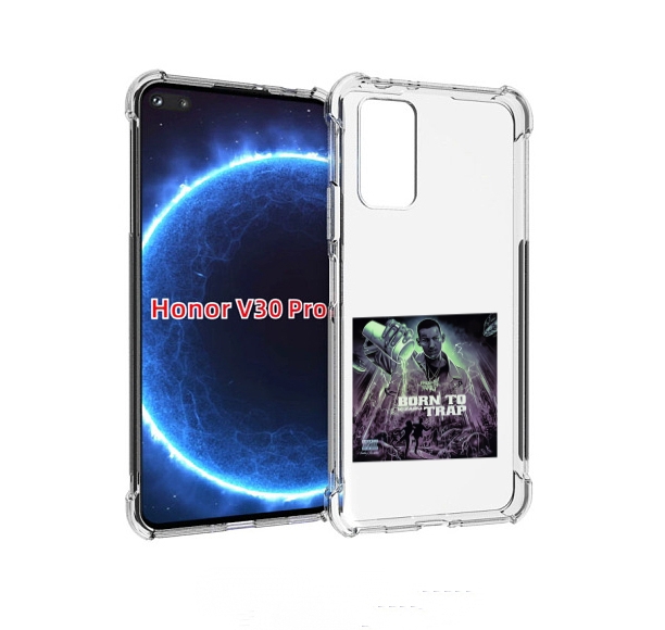 

Чехол бампер MyPads Born to Trap Kizaru для Honor V30 Pro, Прозрачный, Tocco