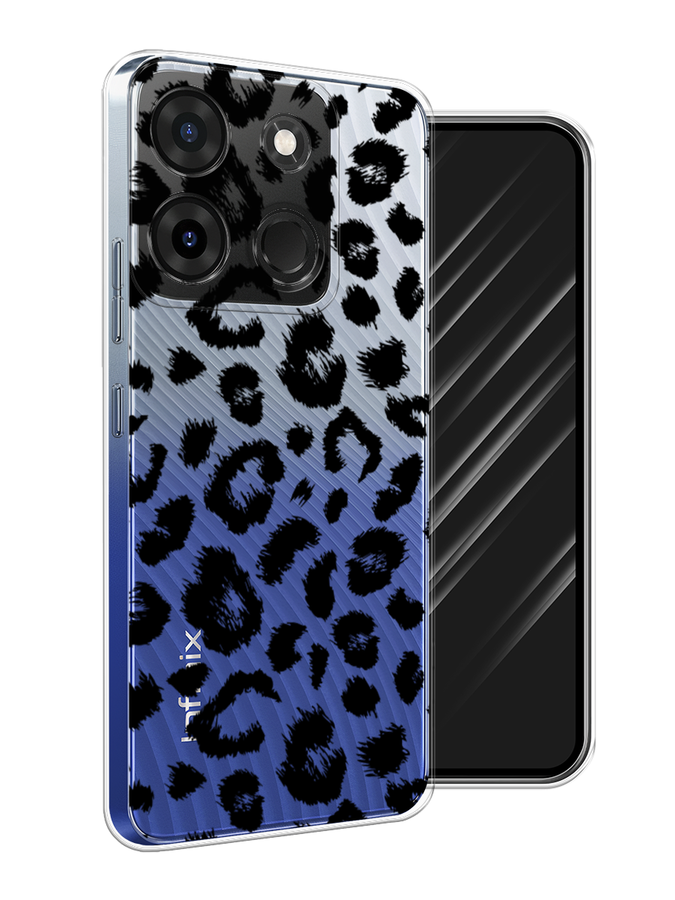 

Чехол Awog на Infinix Smart 7 Plus "Окрас леопарда фон", Черный, 3103950-2