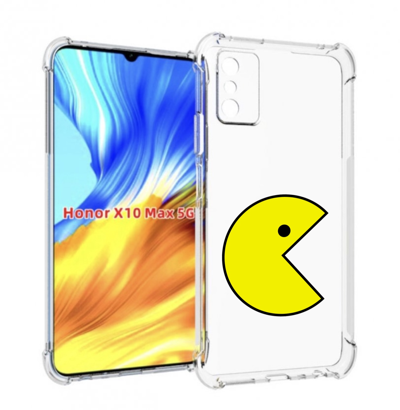 

Чехол Mypads Pacman Для Honor X10 Max, Прозрачный, Tocco