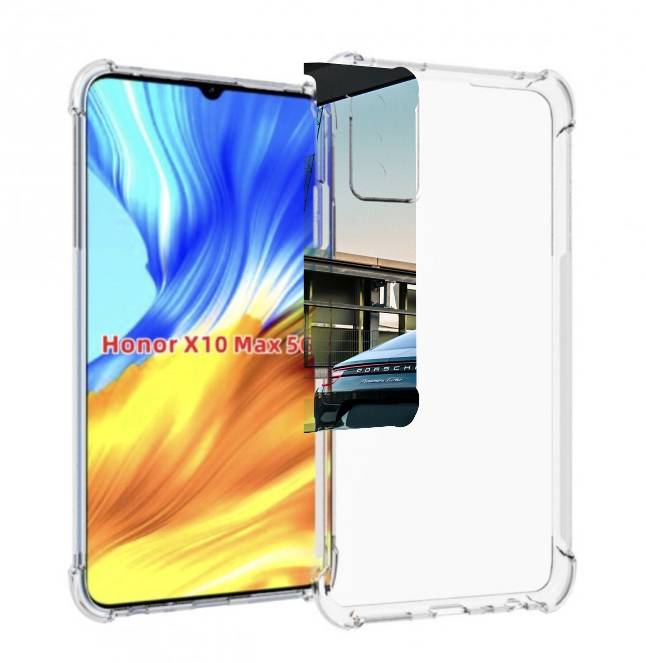 

Чехол Mypads Porsche 4 Для Honor X10 Max, Прозрачный, Tocco