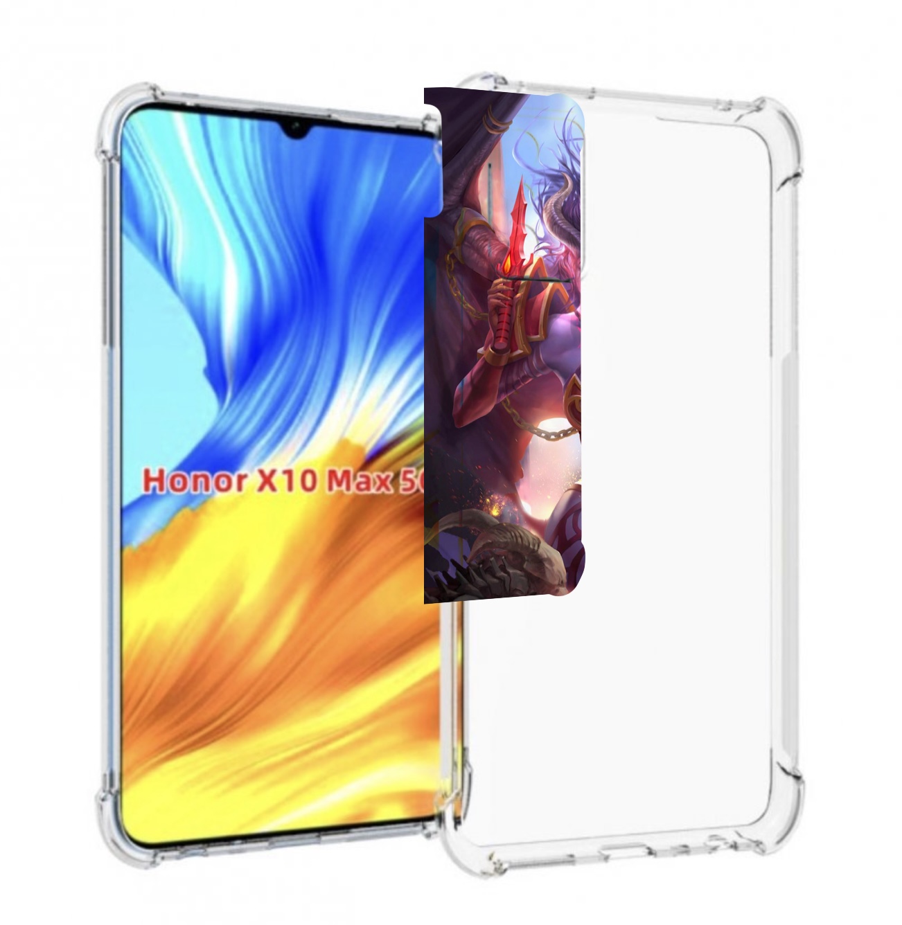 

Чехол Mypads Queen Of Pain Dota 2 Для Honor X10 Max, Прозрачный, Tocco