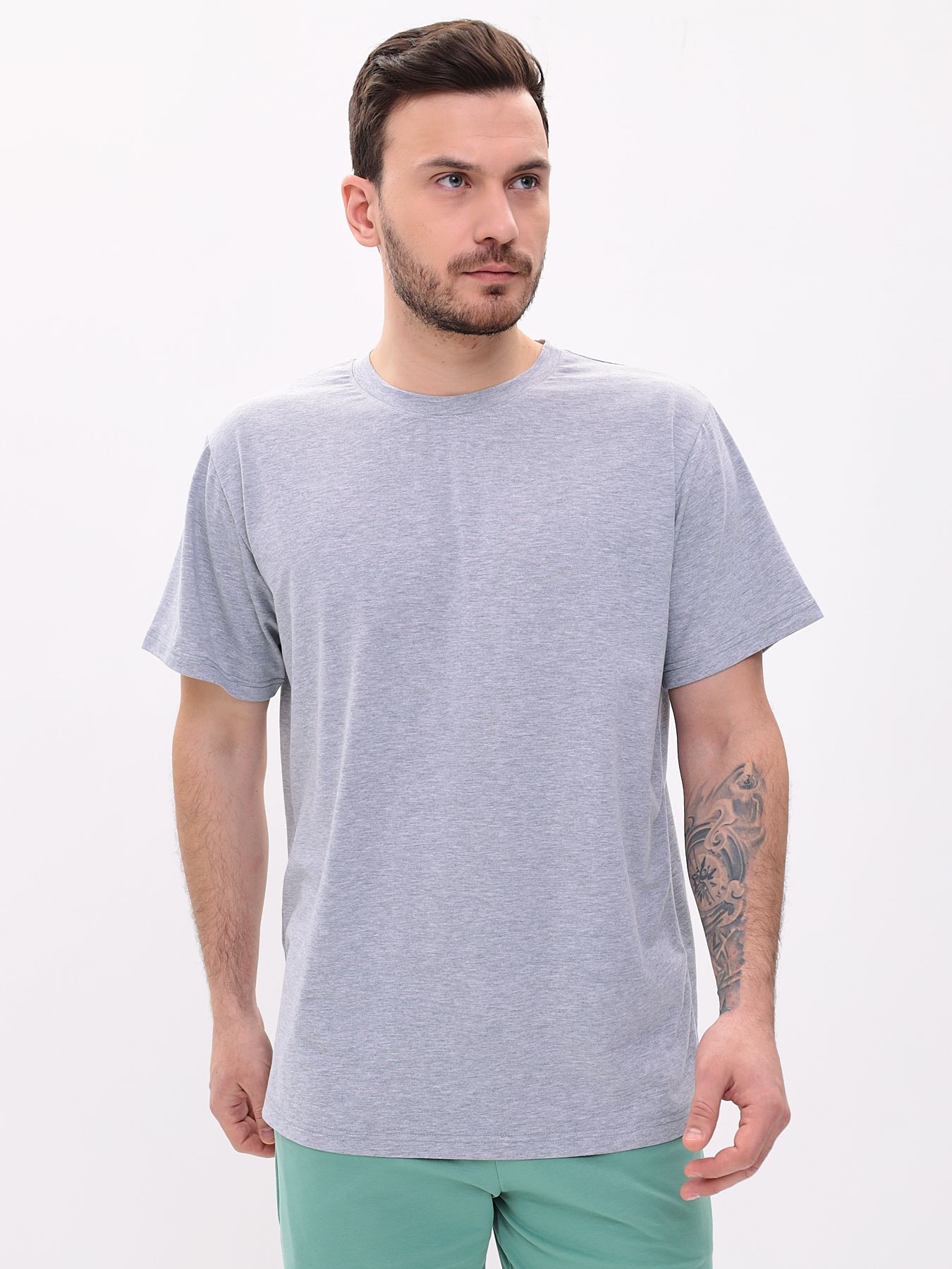 

Футболка мужская MOM 1 88-2152 серая 2XL, Серый, 88-2152