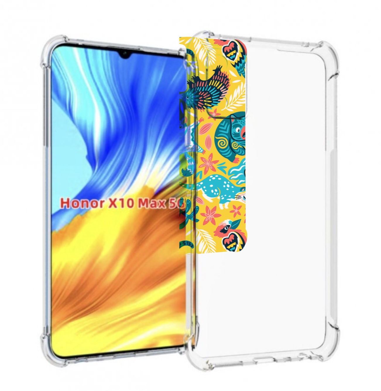 

Чехол Mypads Seamless-Pattern Для Honor X10 Max, Прозрачный, Tocco