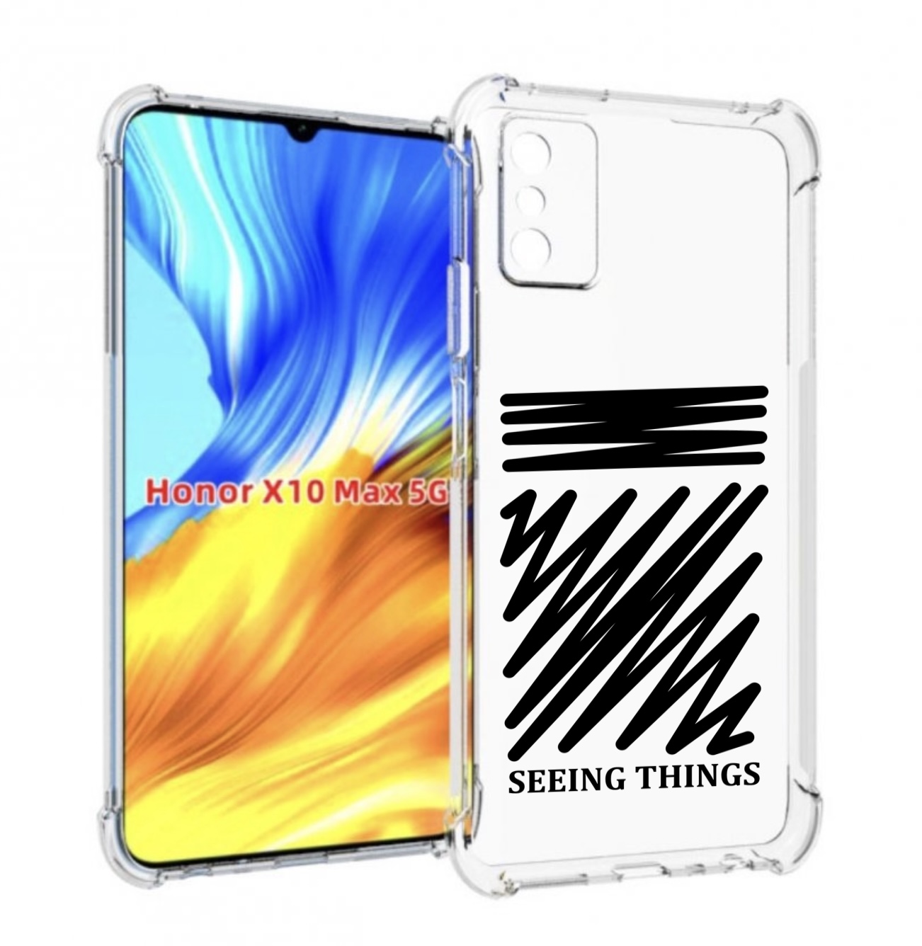 

Чехол Mypads Seeing-Things Для Honor X10 Max, Прозрачный, Tocco