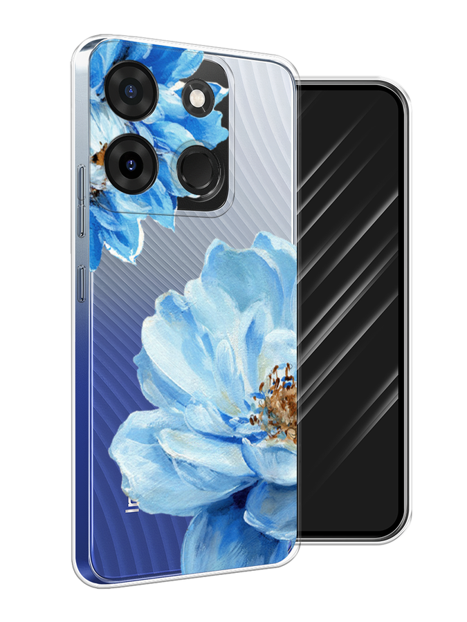 

Чехол Awog на Infinix Smart 7 Plus "Голубые клематисы", Голубой, 3103950-8