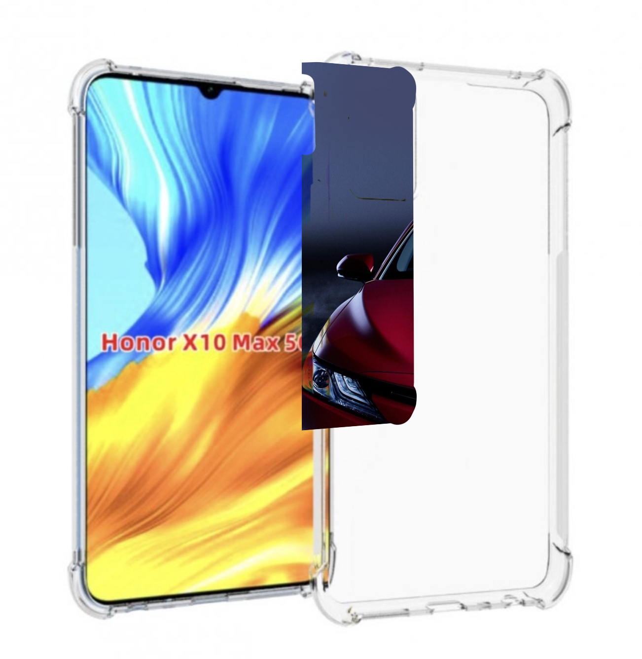 

Чехол Mypads Toyota 1 Для Honor X10 Max, Прозрачный, Tocco