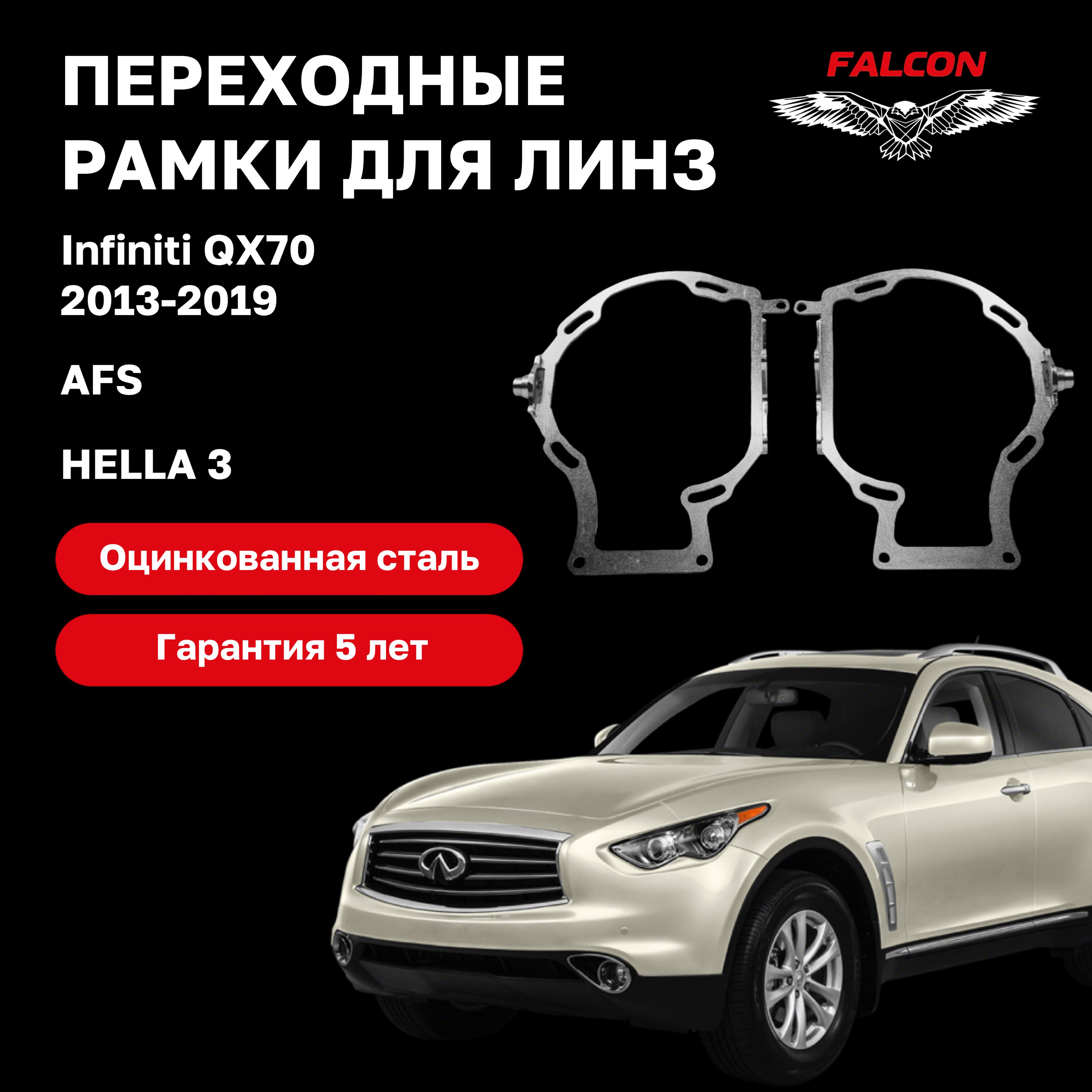 Рамка переходная для линз Infiniti QX70 2013-2019 г.в. AFS Hella 3