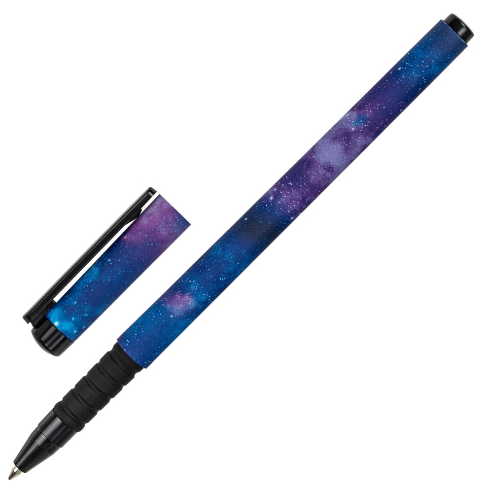 

Набор из 36 шт, Ручка шариковая Brauberg SOFT TOUCH GRIP SPACE, синяя, мягкое покрытие