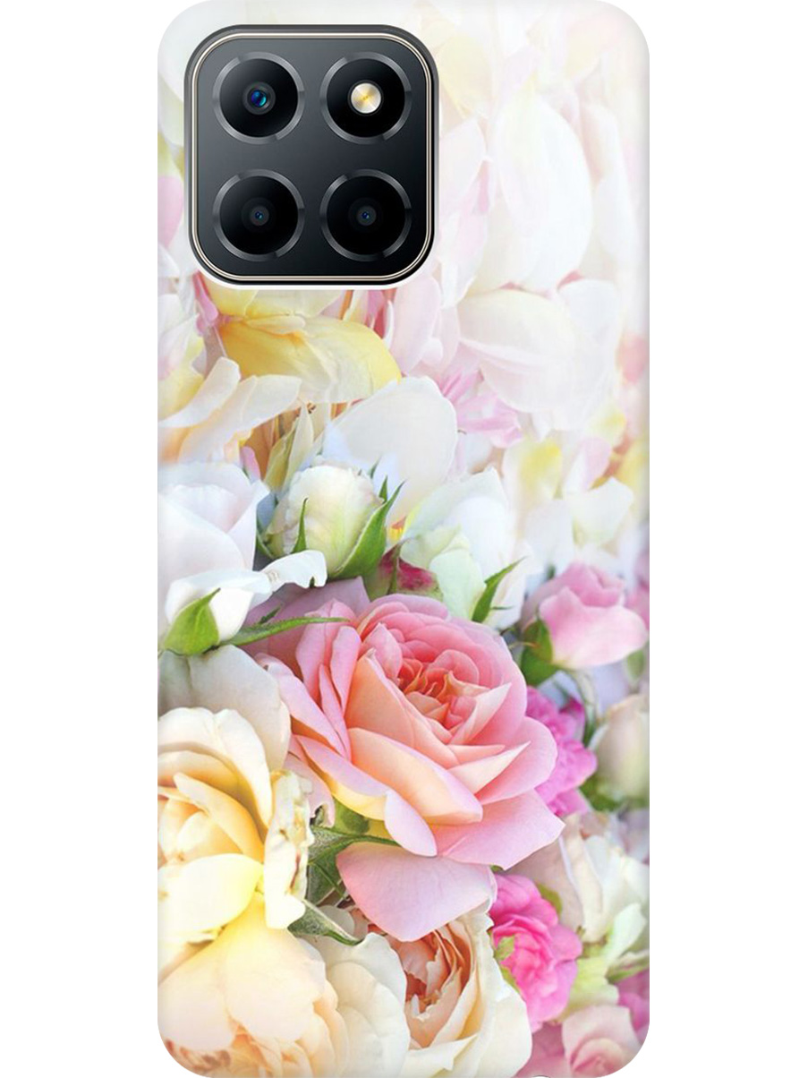 

Силиконовый чехол на Honor X6 / X8 5G с принтом "Нежные розы", Прозрачный;белый;желтый;розовый, 762092221