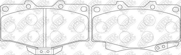 

Тормозные колодки NiBK передние дисковые для Toyota 4runner 2.7i, 3.4i, 3.0td 1995- PN1387