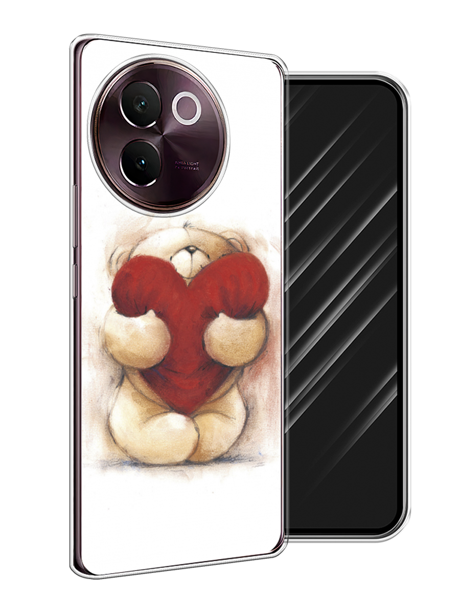 

Чехол Awog на Vivo V30e "Мишка с сердцем 1", Белый;бордовый;бежевый, 2610550-1