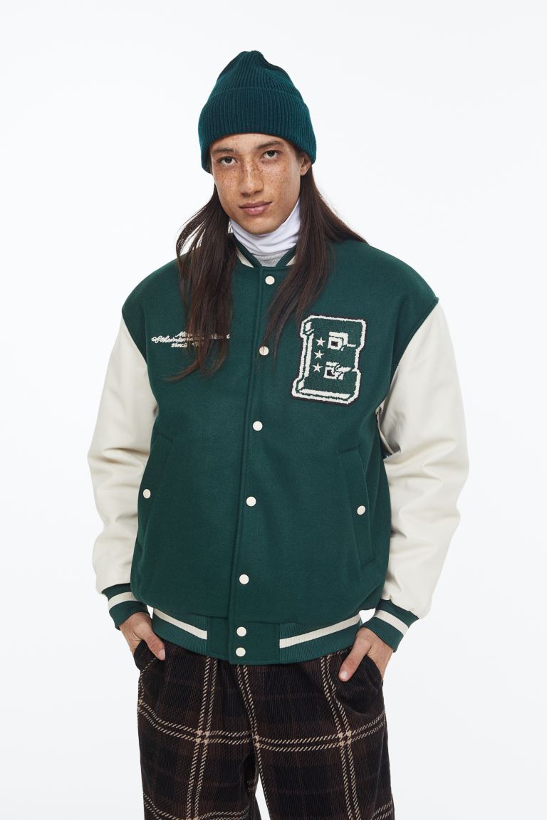 

Бомбер мужской H&M 1119121002 зеленый XL (доставка из-за рубежа), 1119121002