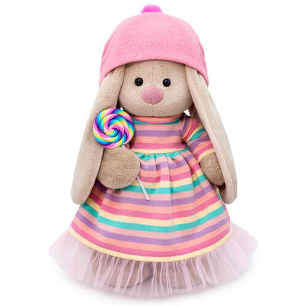 фото Мягкая игрушка мягкая игрушка budi basa зайка ми большой в платье с леденцом stm-388