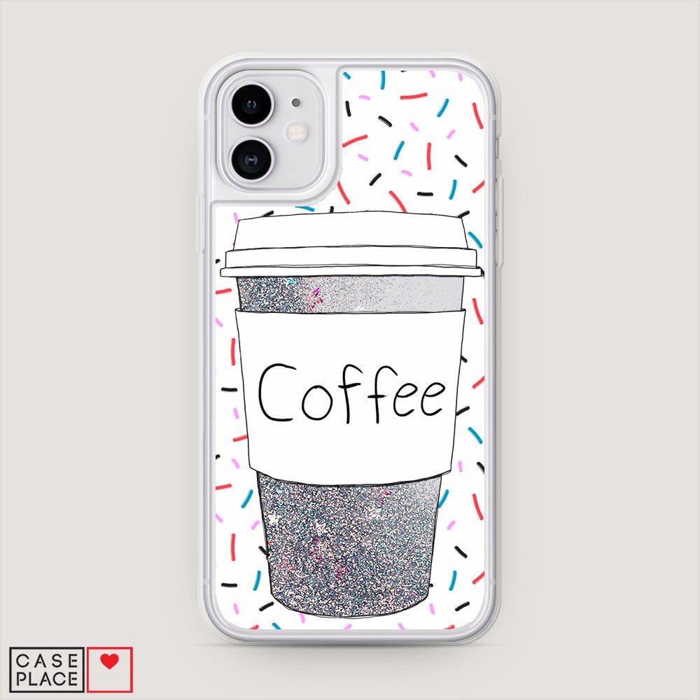

Чехол Awog на Apple iPhone 11 / Айфон 11 "Coffee прозрачный стакан", Разноцветный, 12191-1
