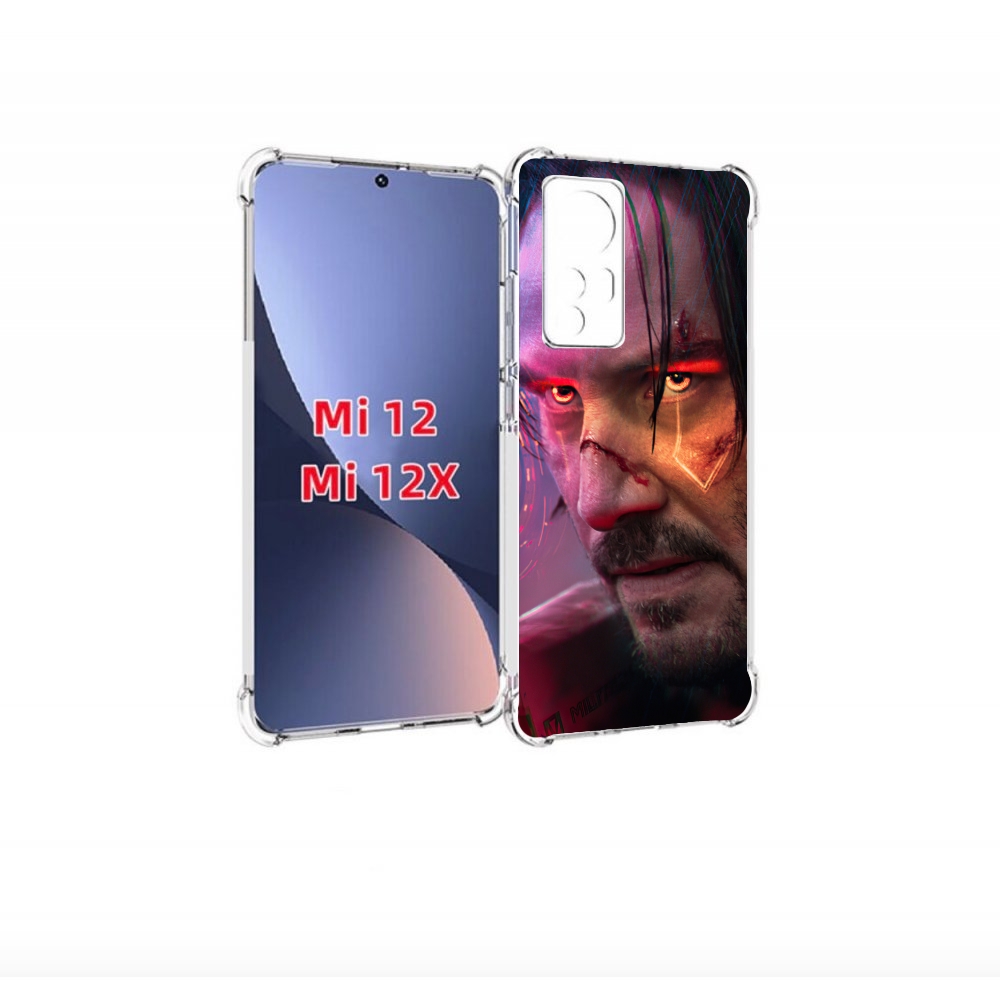 

Чехол-бампер MyPads cyberpunk 2077 Джонни Сильверхенд для Xiaomi, Прозрачный, Tocco