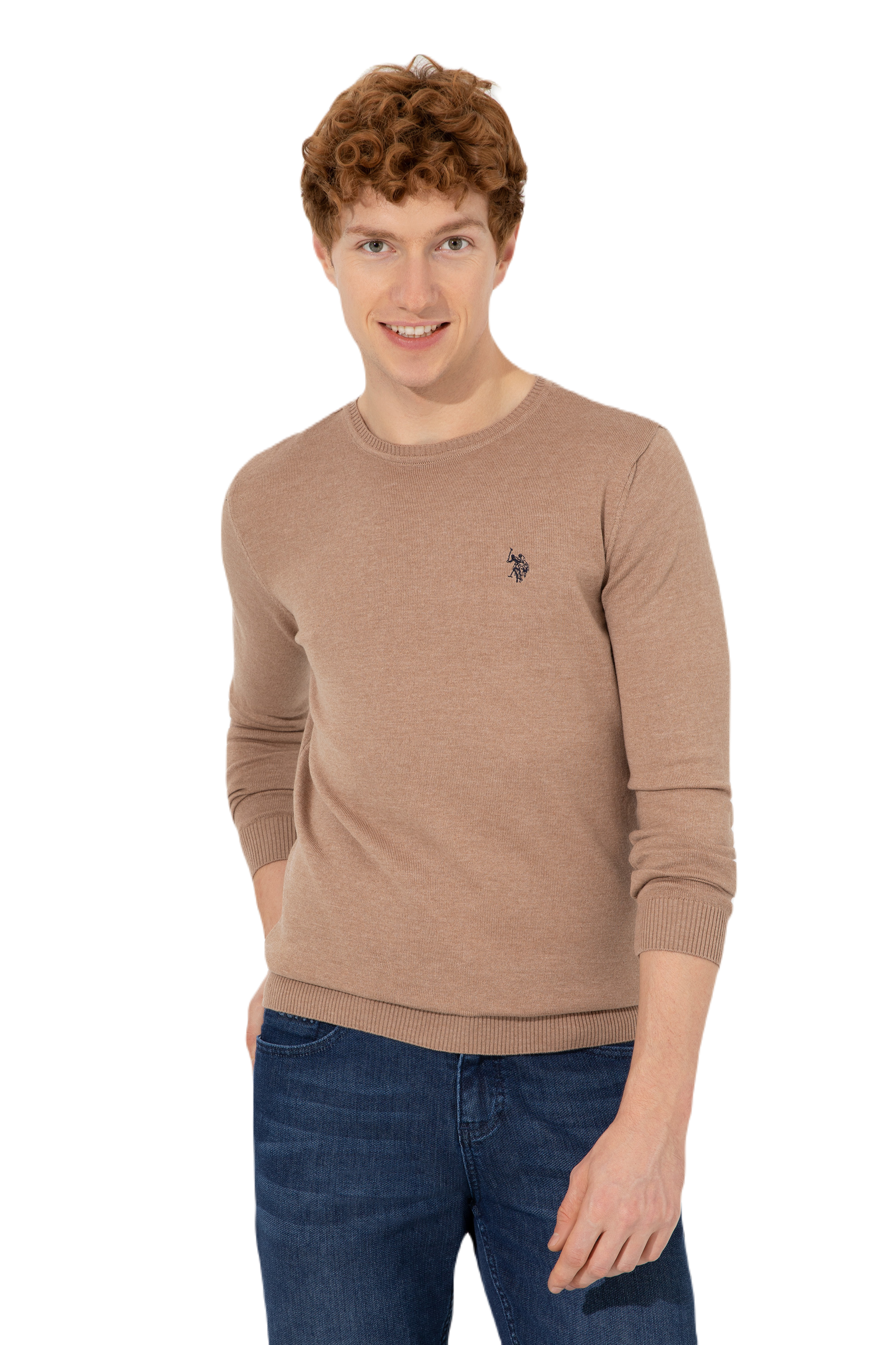 

Джемпер мужской U.S. POLO Assn. g081sz0tk0ernesto-sk22 бежевый L, g081sz0tk0ernesto-sk22