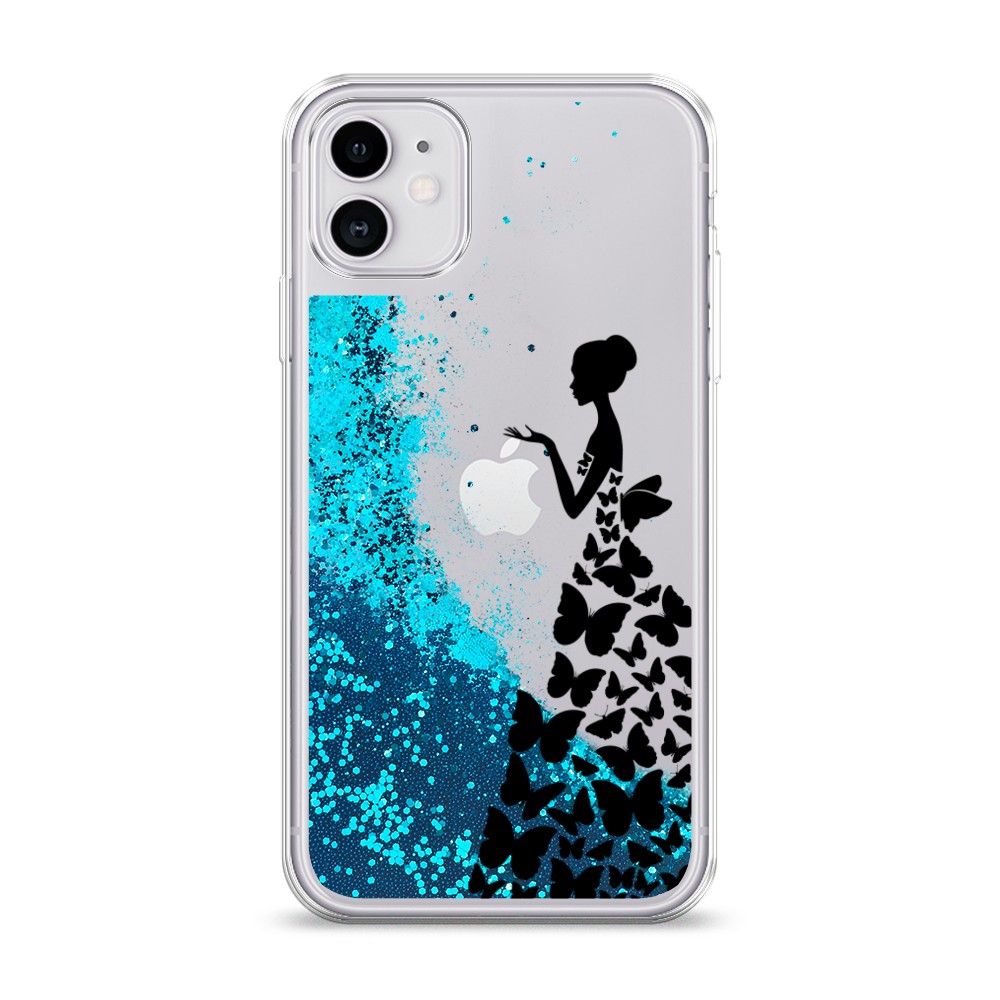 

Чехол Awog на Apple iPhone 11 / Айфон 11 "Дама в бабочках", Разноцветный, 12193-1