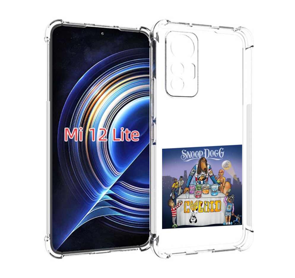 

Чехол MyPads Snoop Dogg COOLAID для Xiaomi 12 Lite, Прозрачный, Tocco