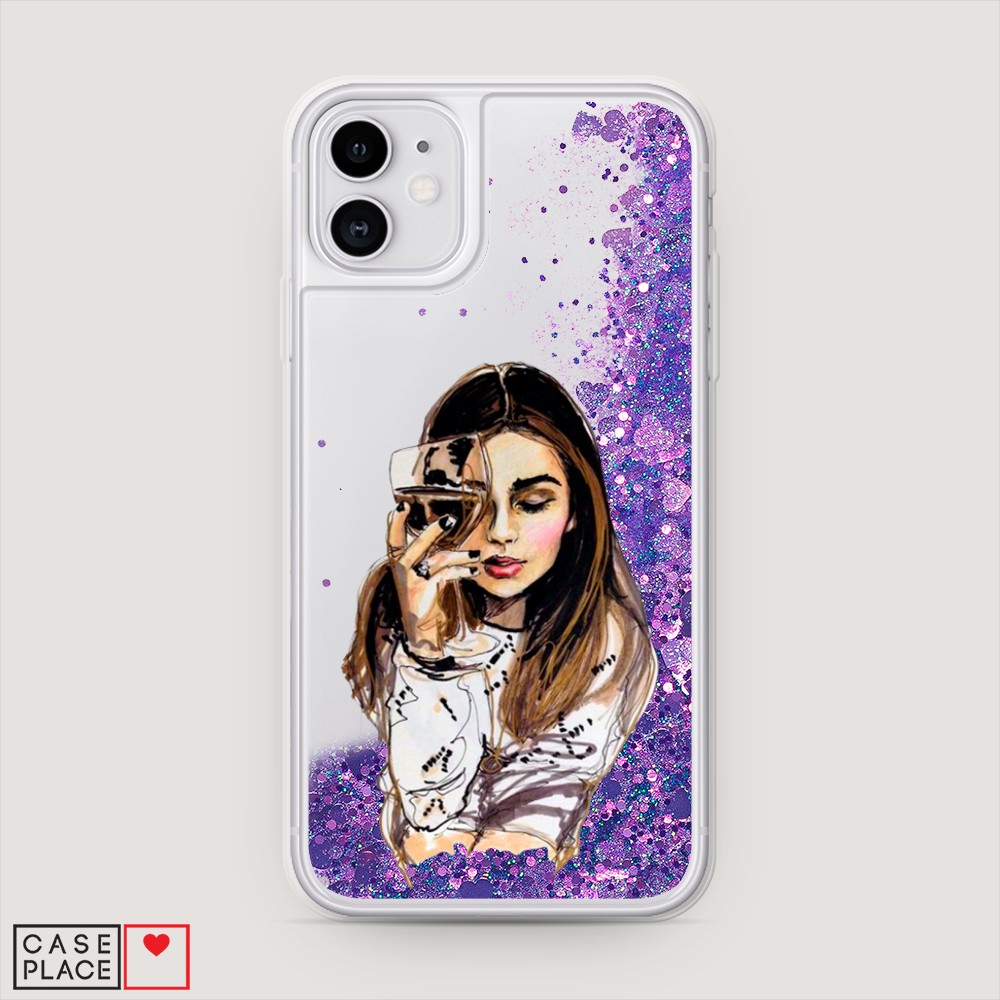 

Чехол Awog на Apple iPhone 11 / Айфон 11 "Девушка с бокалом", Разноцветный, 12192-1
