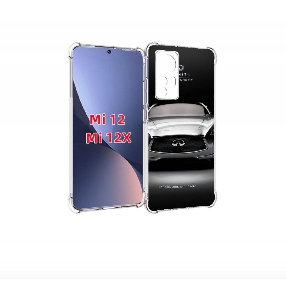 

Чехол-бампер MyPads infiniti-инфинити-1 для Xiaomi 12/Xiaomi 12X, Прозрачный, Tocco