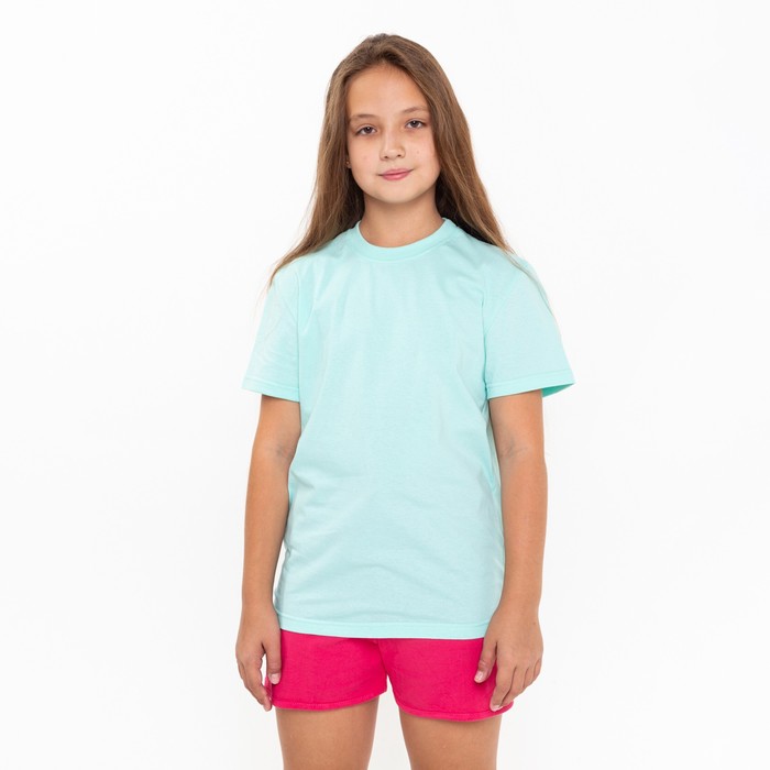Футболка детская Детрик Р00021938, бирюзовый, 134