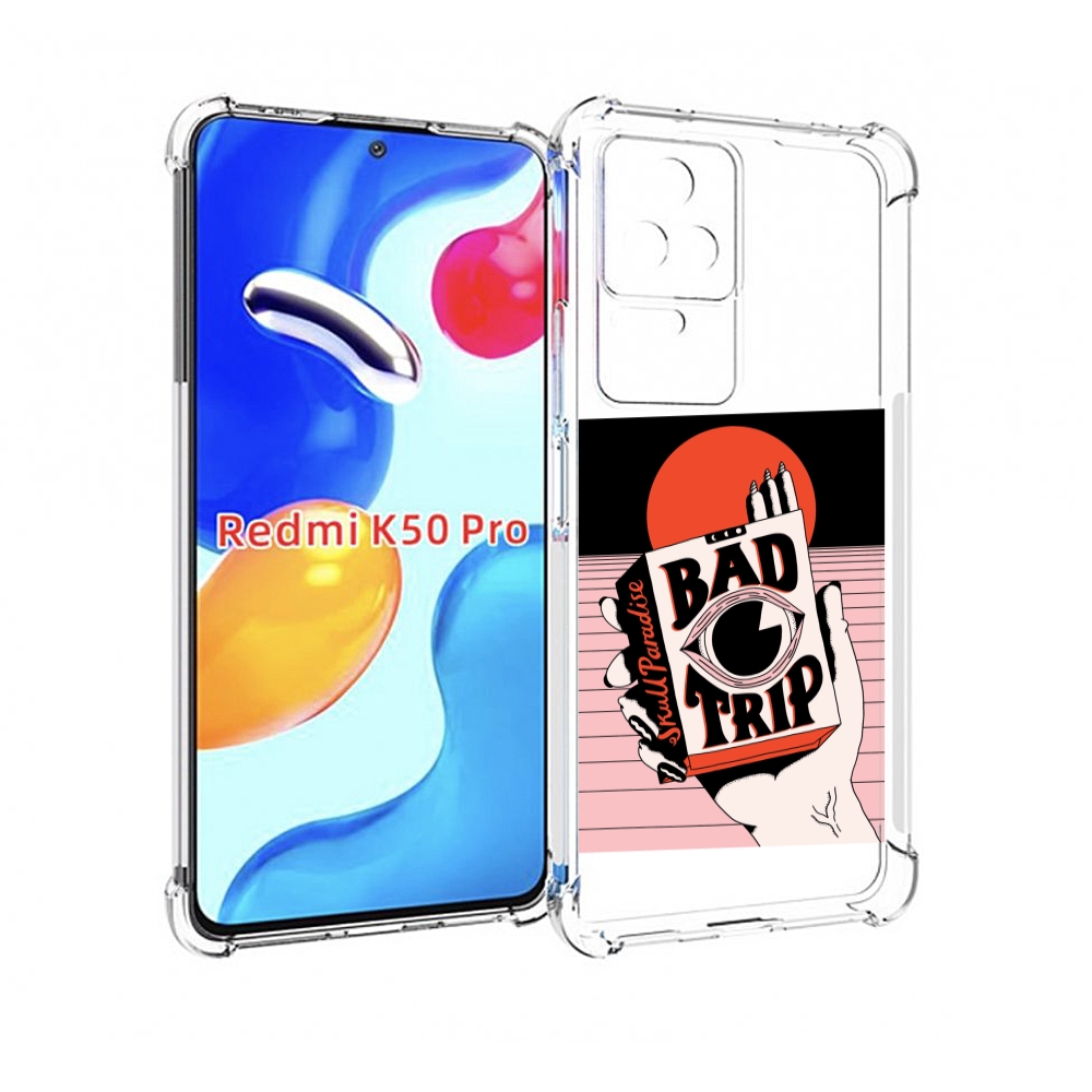 

Чехол MyPads плохая пачка для Xiaomi Redmi K50 / K50 Pro, Прозрачный, Tocco