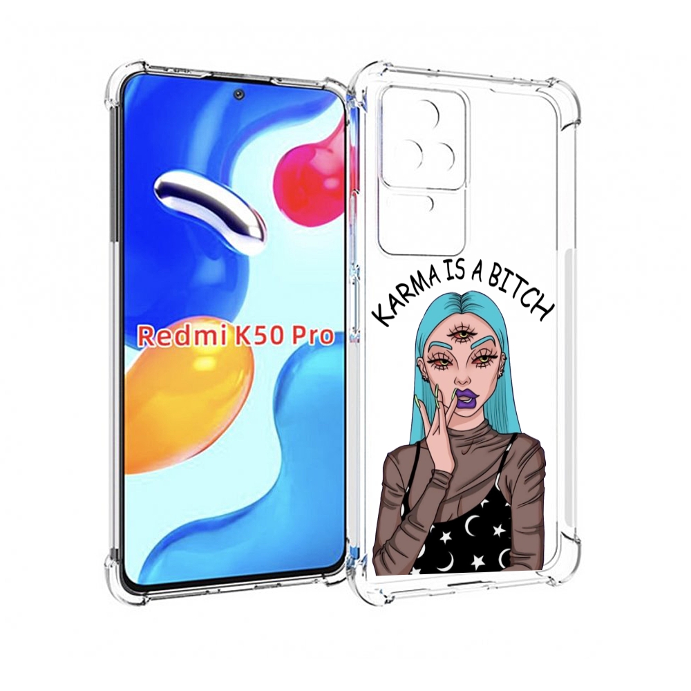 

Чехол MyPads плохая-карма женский для Xiaomi Redmi K50 / K50 Pro, Прозрачный, Tocco