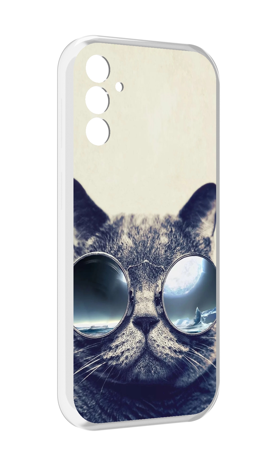 

Чехол MyPads Кот-в-очках-2 для Samsung Galaxy M13, Прозрачный, Tocco