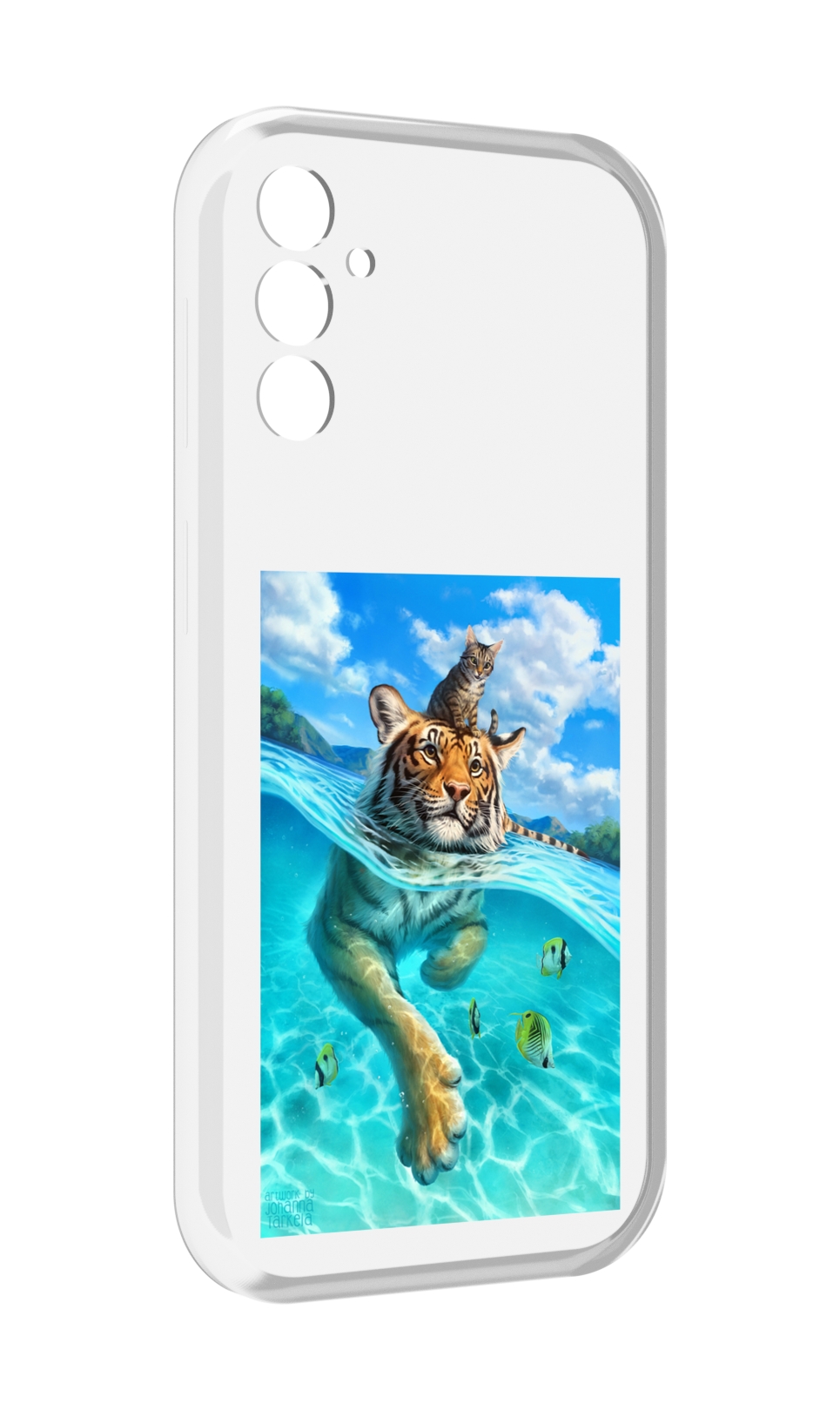 

Чехол MyPads Кот-на-тигре для Samsung Galaxy M13, Прозрачный, Tocco