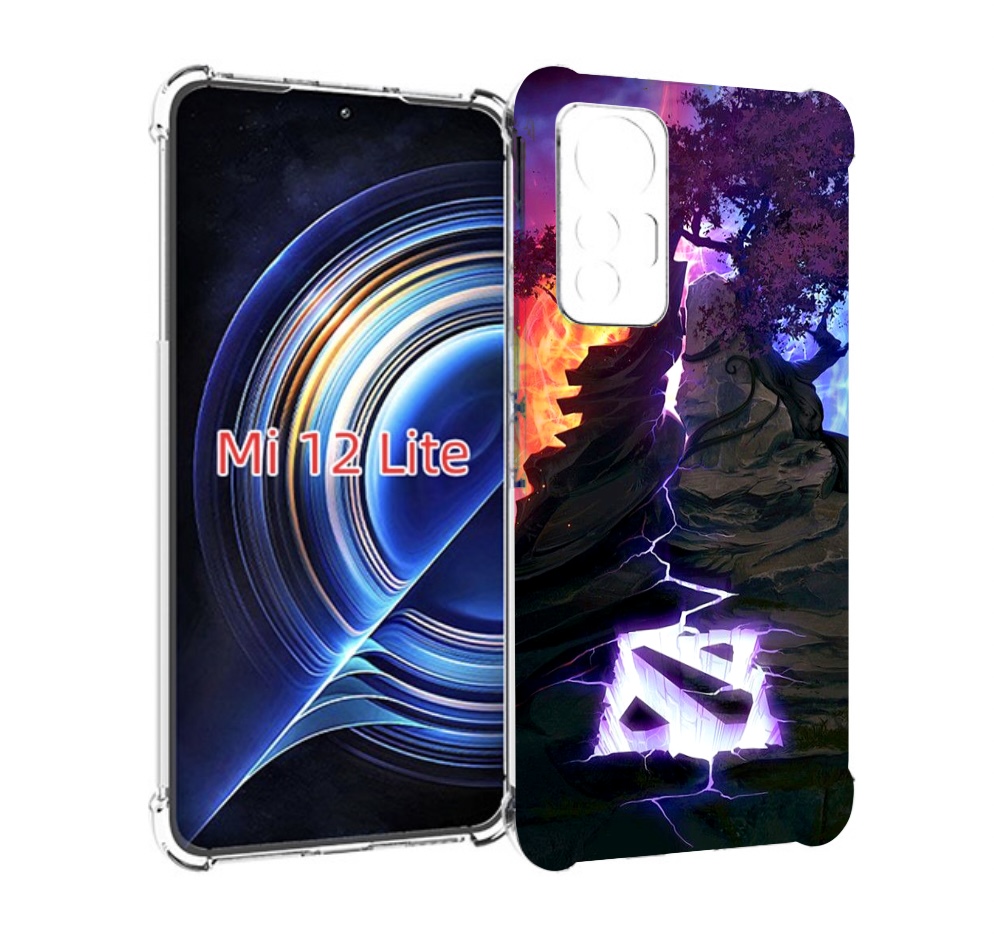 

Чехол MyPads dota 2 логотип для Xiaomi 12 Lite, Прозрачный, Tocco