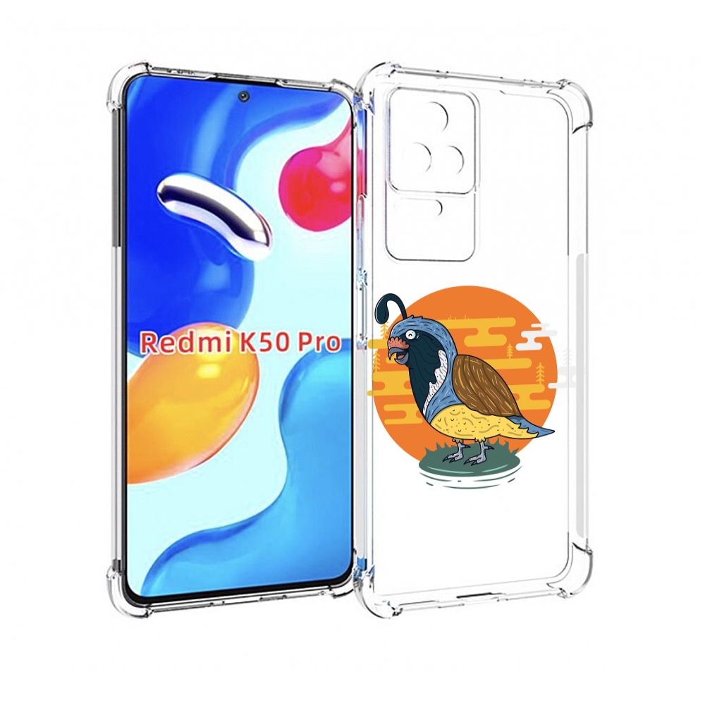 

Чехол MyPads попугай-на-острове для Xiaomi Redmi K50 / K50 Pro, Прозрачный, Tocco