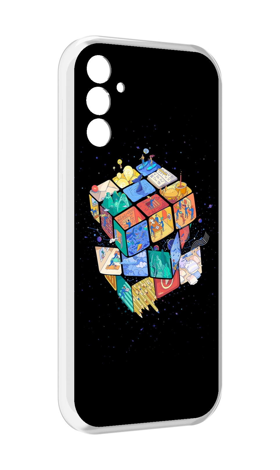 

Чехол MyPads Кубик-Рубика для Samsung Galaxy M13, Прозрачный, Tocco