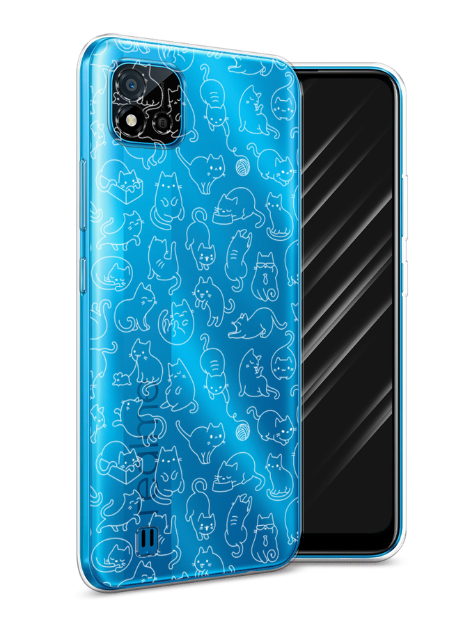 

Чехол Awog на Realme C11 (2021) "Шкодливые котики", Разноцветный, 257550-2