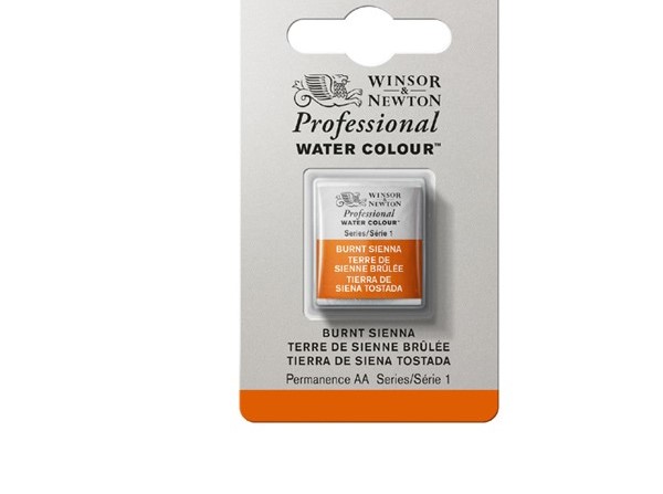 фото Акварель winsor&newton professional в кювете сиена жженая