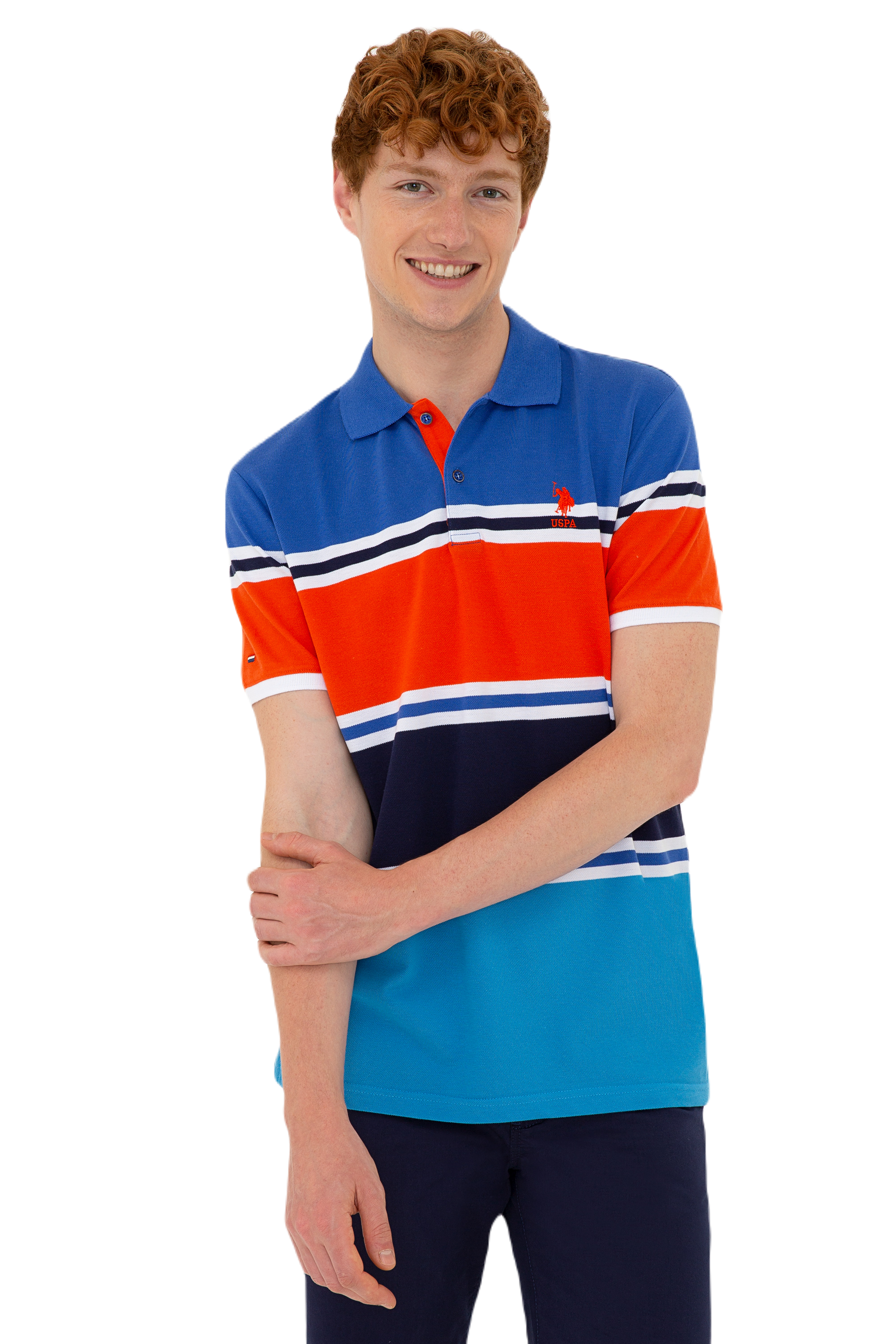 

Футболка мужская U.S. POLO Assn. g081sz0110erob синяя M, Синий, g081sz0110erob