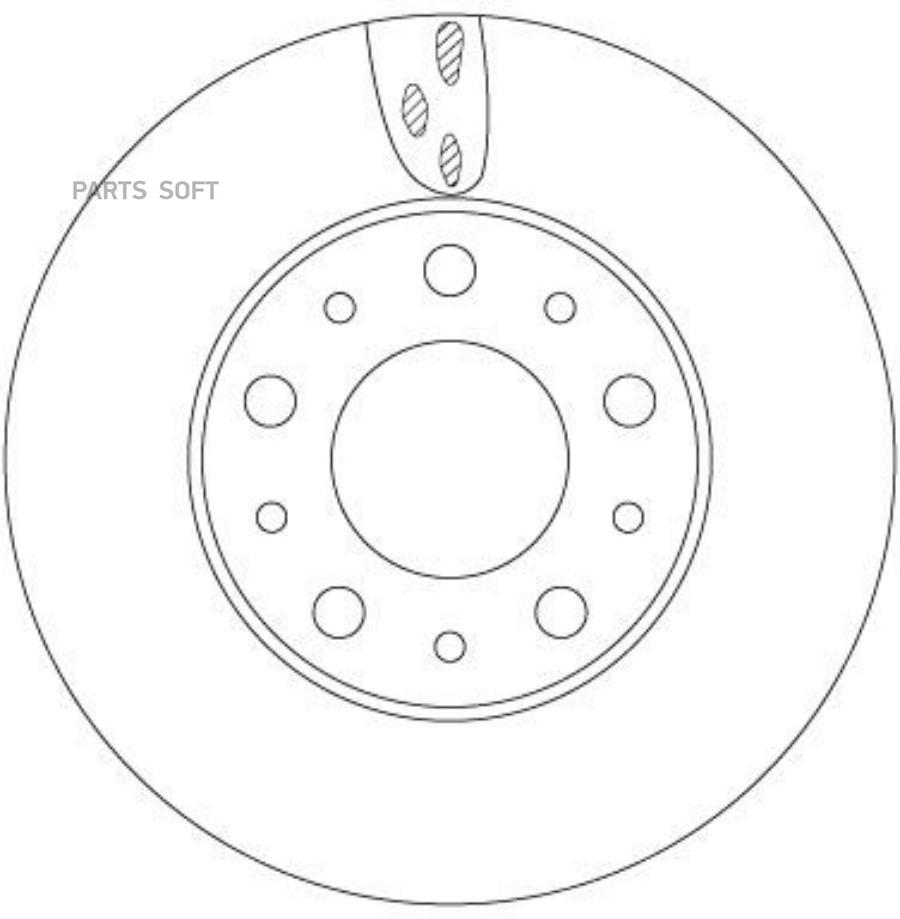 

Диск тормозной передний CITROEN/PEUGEOT/FIAT JUMPER/BOXER/DUCATO 2006 =