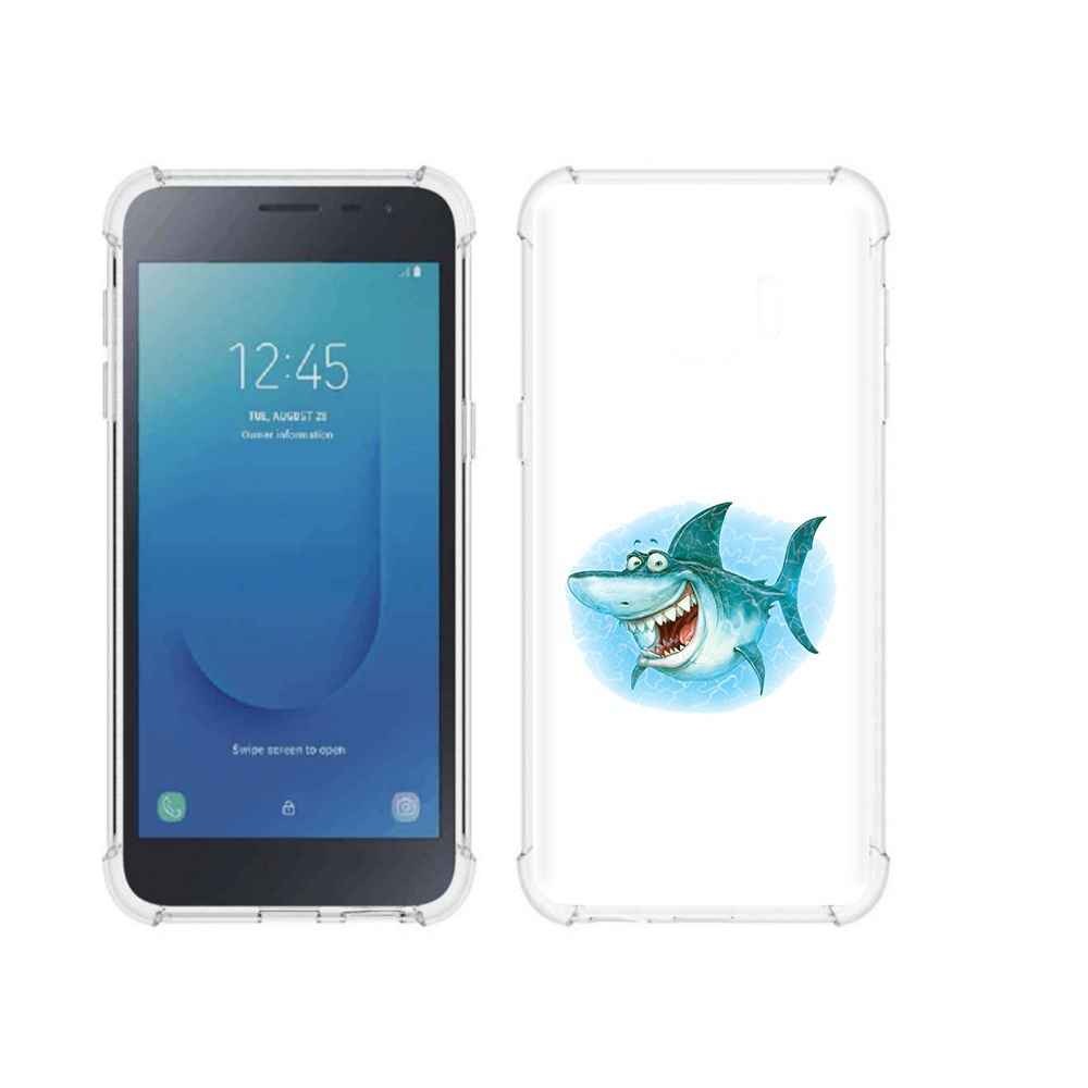 Чехол MyPads Tocco для Samsung Galaxy J2 Core веселая акула (PT124748.583.261)