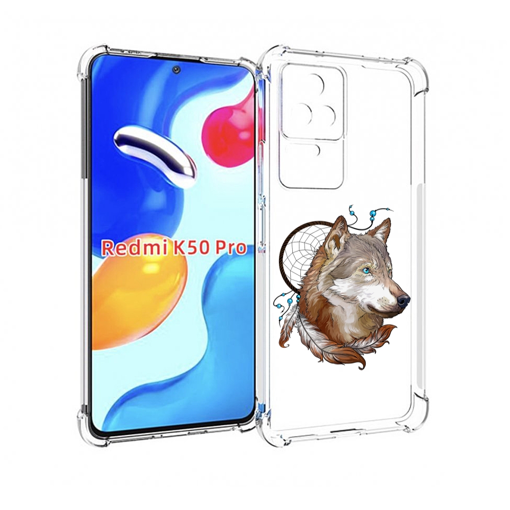 

Чехол MyPads волк и ловец снов для Xiaomi Redmi K50 / K50 Pro, Прозрачный, Tocco