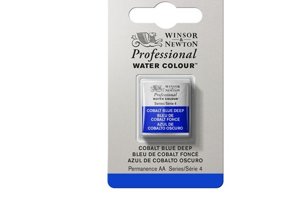 фото Акварель winsor&newton professional в кювете кобальт насыщенно-синий